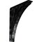 Ekena Millwork Nevio Wrought Iron Bracket, (Triple center brace), Antiqued Silver 2"W x 10"D x 12"H BKTM02X10X12TNEASV - alternate 1
